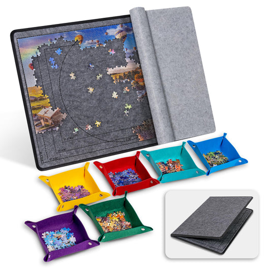 Becko US puzzle board foldable cover for easy storage and portability