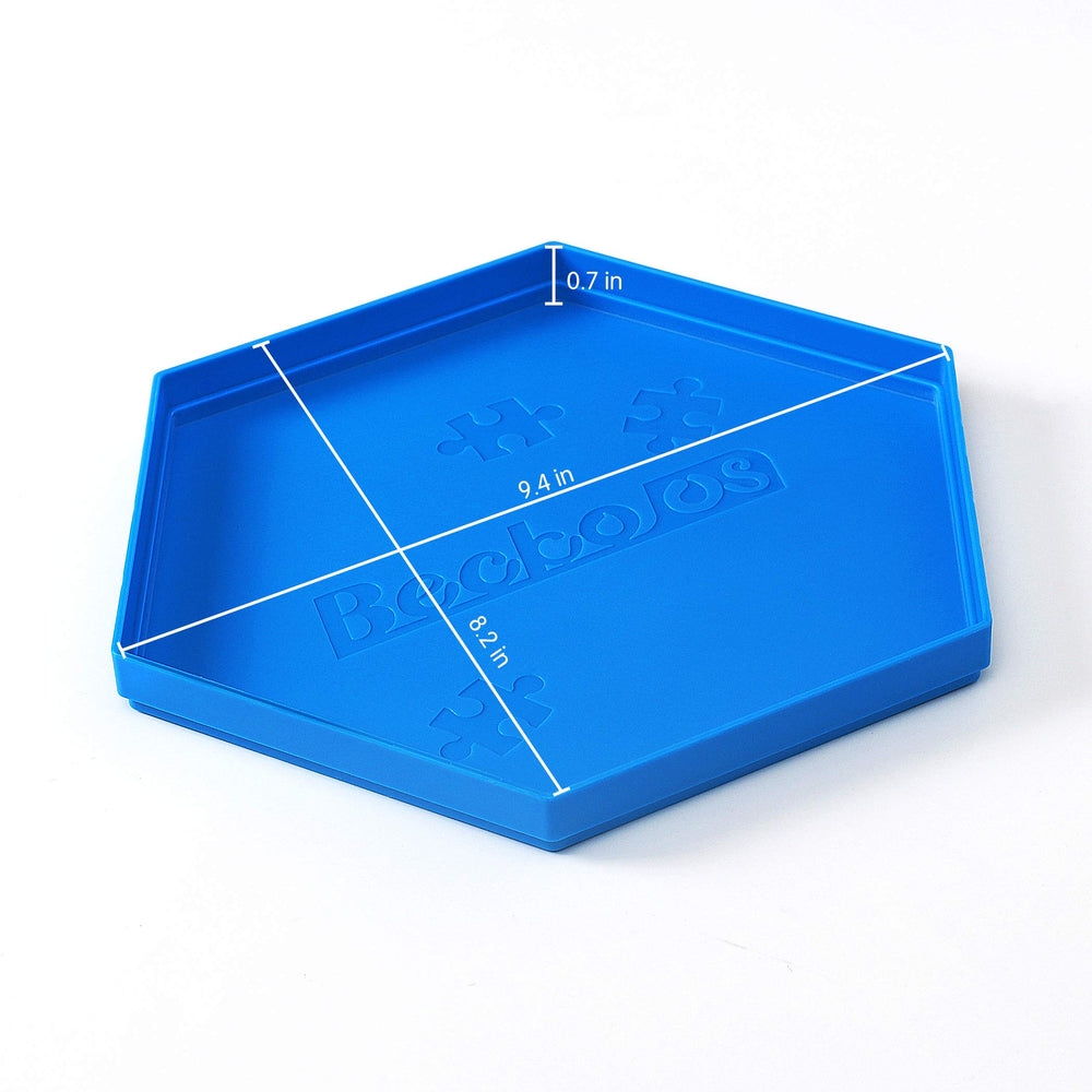 Becko US blue hexagonal puzzle trays for quick piece grouping