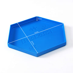 Becko US blue hexagonal puzzle trays for quick piece grouping