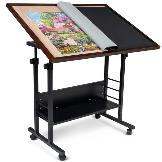 Becko US 1500-piece tilting puzzle table with roomy surface for large puzzles.