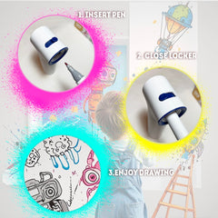 BECUSSITTA kid-friendly design makes spraying simple, encouraging creativity with minimal setup.