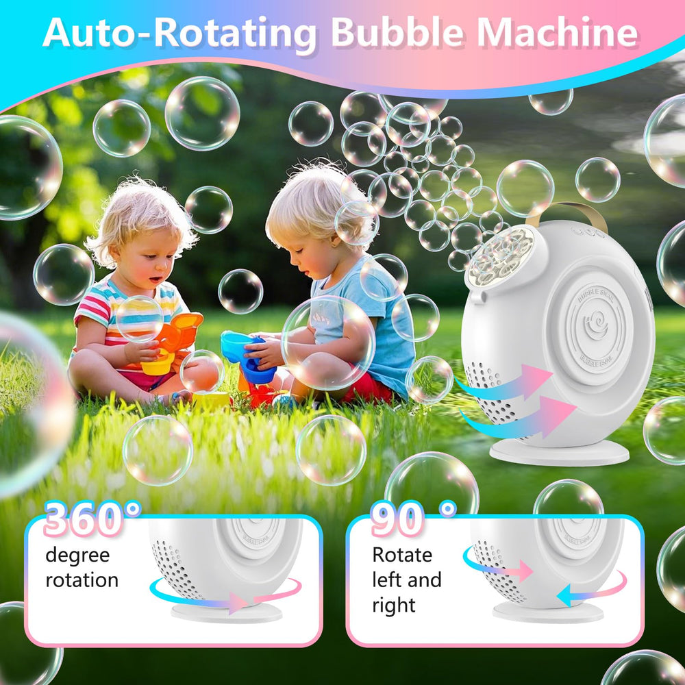 BEDAIL Bubble Machine powered by rechargeable battery for portable use