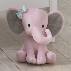 Bedtime Originals Hazel blue bow detail, plush elephant ready for cuddles and play