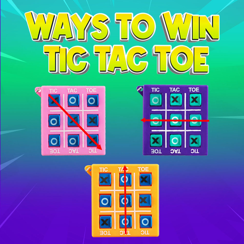 Bedwina classroom-prize tac tac toe keychain for rewards