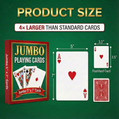 Bedwina 5x7 cards close-up shows large print for clarity during play