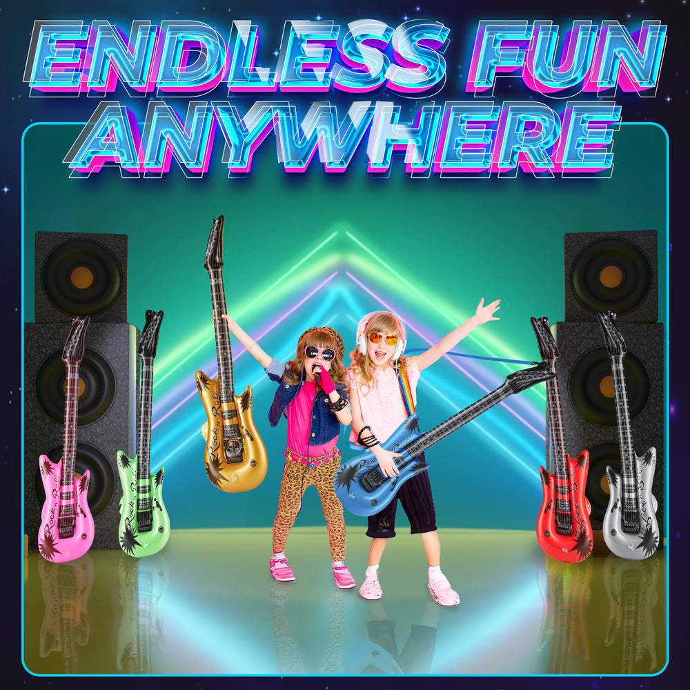 Bedwina lightweight yet sturdy inflatable guitar props are easy to handle