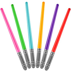 Bedwina inflatable light sabers yellow glow for dramatic party play and photo moments.