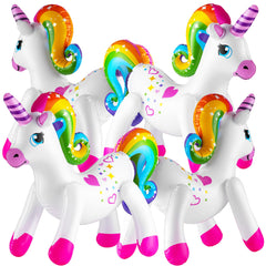 Bedwina inflatable unicorns 24-inch pack for easy, festive party decor.