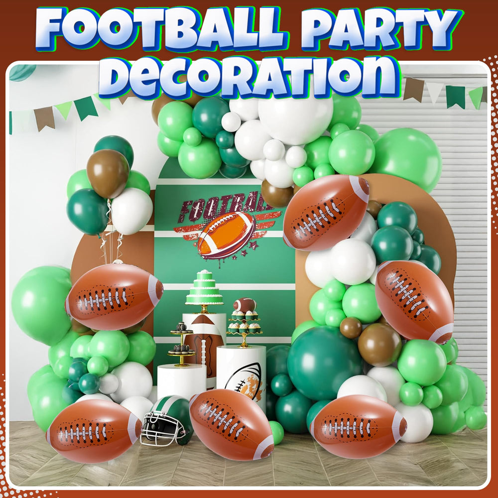 Bedwina jumbo inflatable footballs for tossing and reliable indoor/outdoor play.