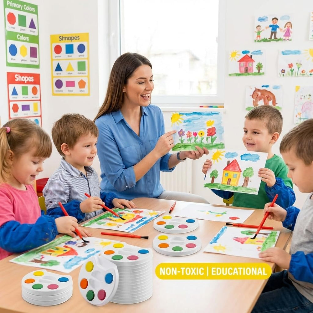 Bedwina mini paint set non-toxic paints provide peace of mind.