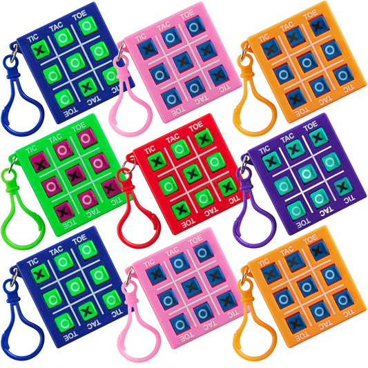 Bedwina mini tic tac toe keychain 12-pack for travel-friendly fun