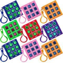 Bedwina mini tic tac toe keychain 12-pack for travel-friendly fun