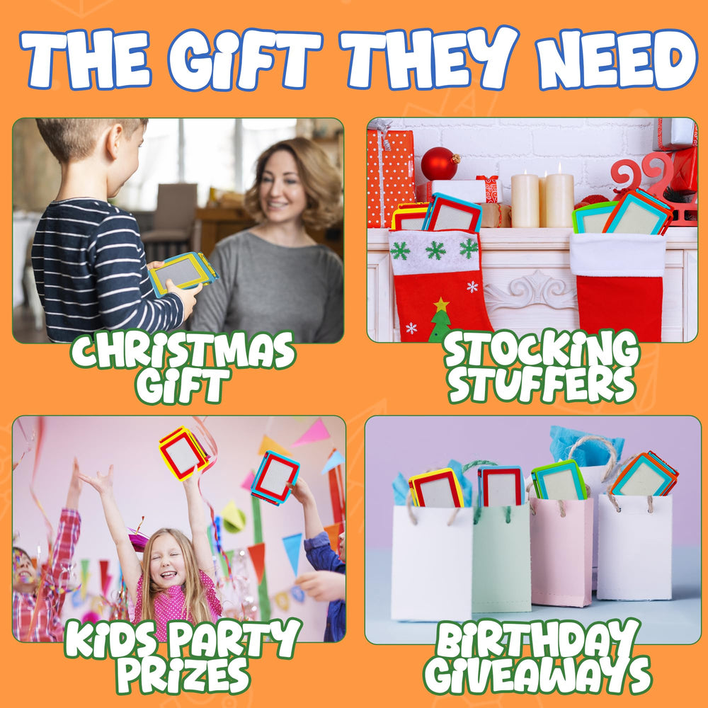 Bedwina party favors kit features six boards ideal for classroom treats