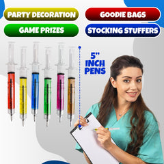 Bedwina syringe pens retractable design for quick, clean writing sessions.