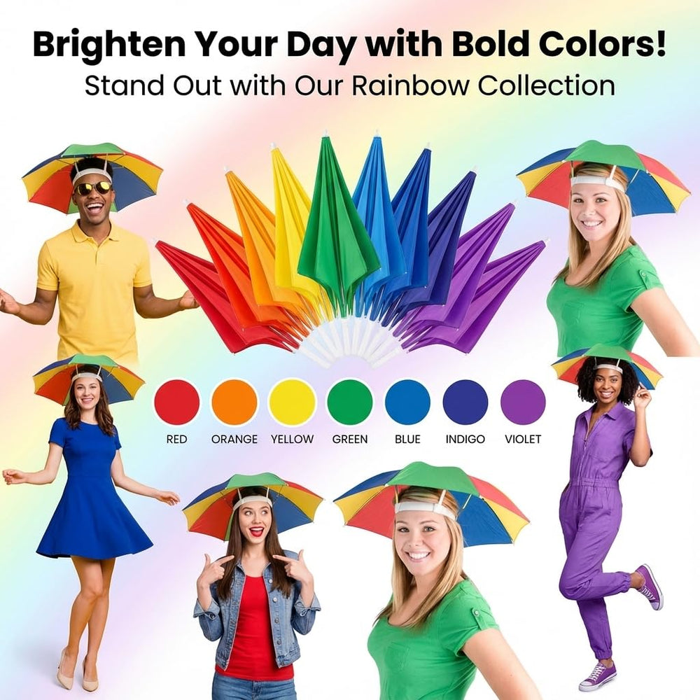 Bedwina umbrella hat pack of two offers value for parties and family outings.