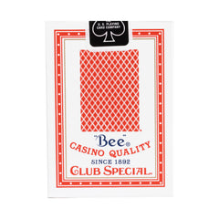 Bee playing cards presented as casino-quality deck in a hand