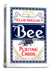 Bee playing cards close-up showing premium materials and build quality
