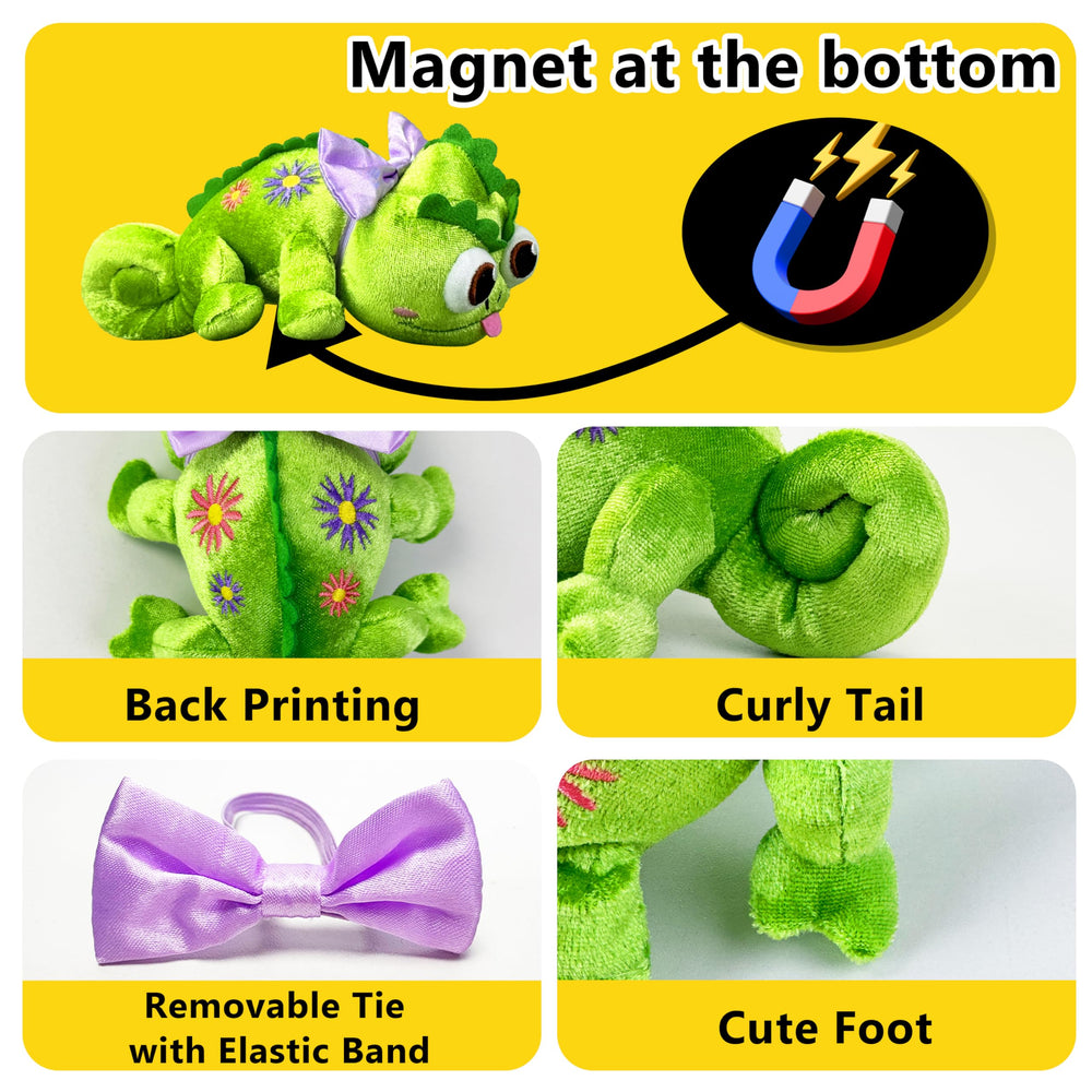 Beeadore chameleon soft plush fabric offers cozy tactile feel.