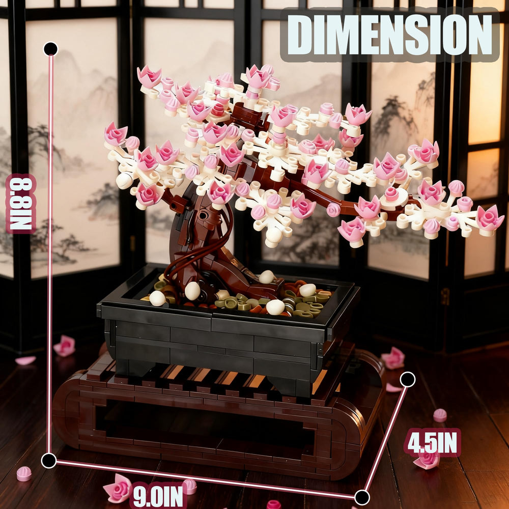 Beego gift-ready packaging for the cherry blossom bonsai set.