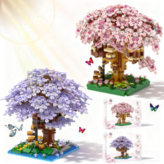 Beego Bonsai Tree Cherry Blossom display for tabletop decor.