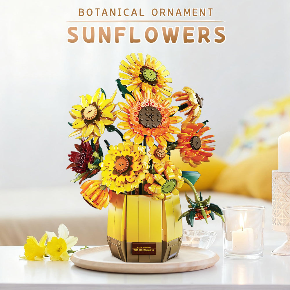 BeepZipp 2in1 sunflower bouquet offers versatile, rebuildable decor for changing spaces.