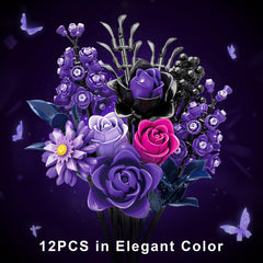 BeepZipp lego-compatible bouquet detail roses for creative display