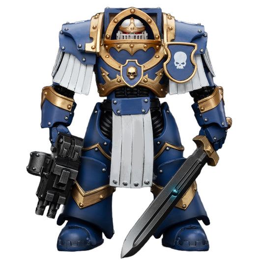 BEERISE JoyToy 1/18 Ultramarines sergeant front view for display-worthy collection