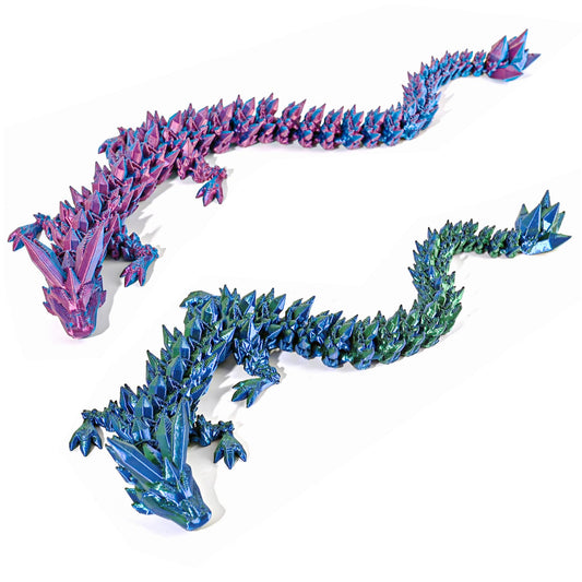 Beesini crystal dragon figurine adds a luminous desk focal point for executive spaces.