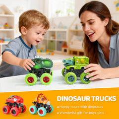 Beestech dinosaur monster truck closeup: durable plastic with vivid detailing