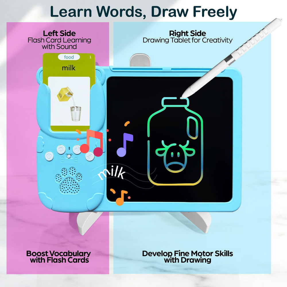 Beetifulie tablet for drawing and tracing during learning sessions.