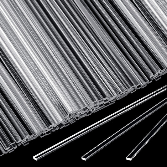 Beeveer flat clear sticks for cake toppers create elegant dessert displays