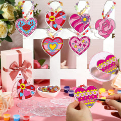 Beeveer heart suncatchers design varieties add color and charm to any glass surface.