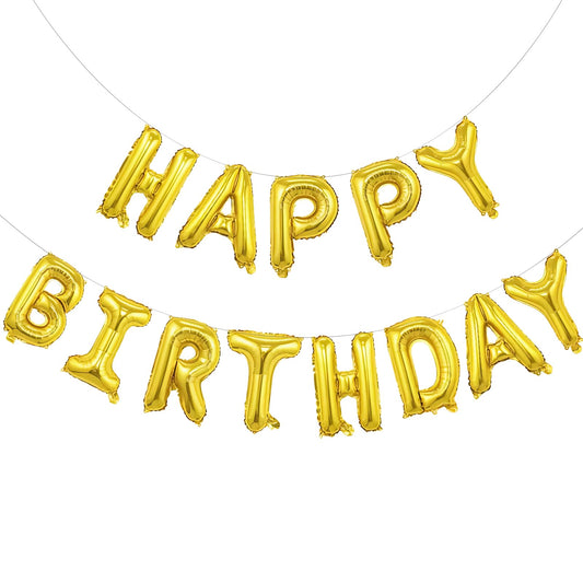 Beeyaky 3D foil banner assembly for striking party decor.