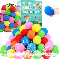 BEFANS 60-color water balls close-up show vibrant hues for kids' play.