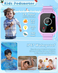 BEIARA pedometer display shows steps and calories for active play
