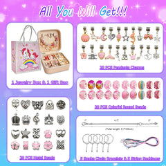 BEIKEETOO portable pink organizer box for tidy crafting