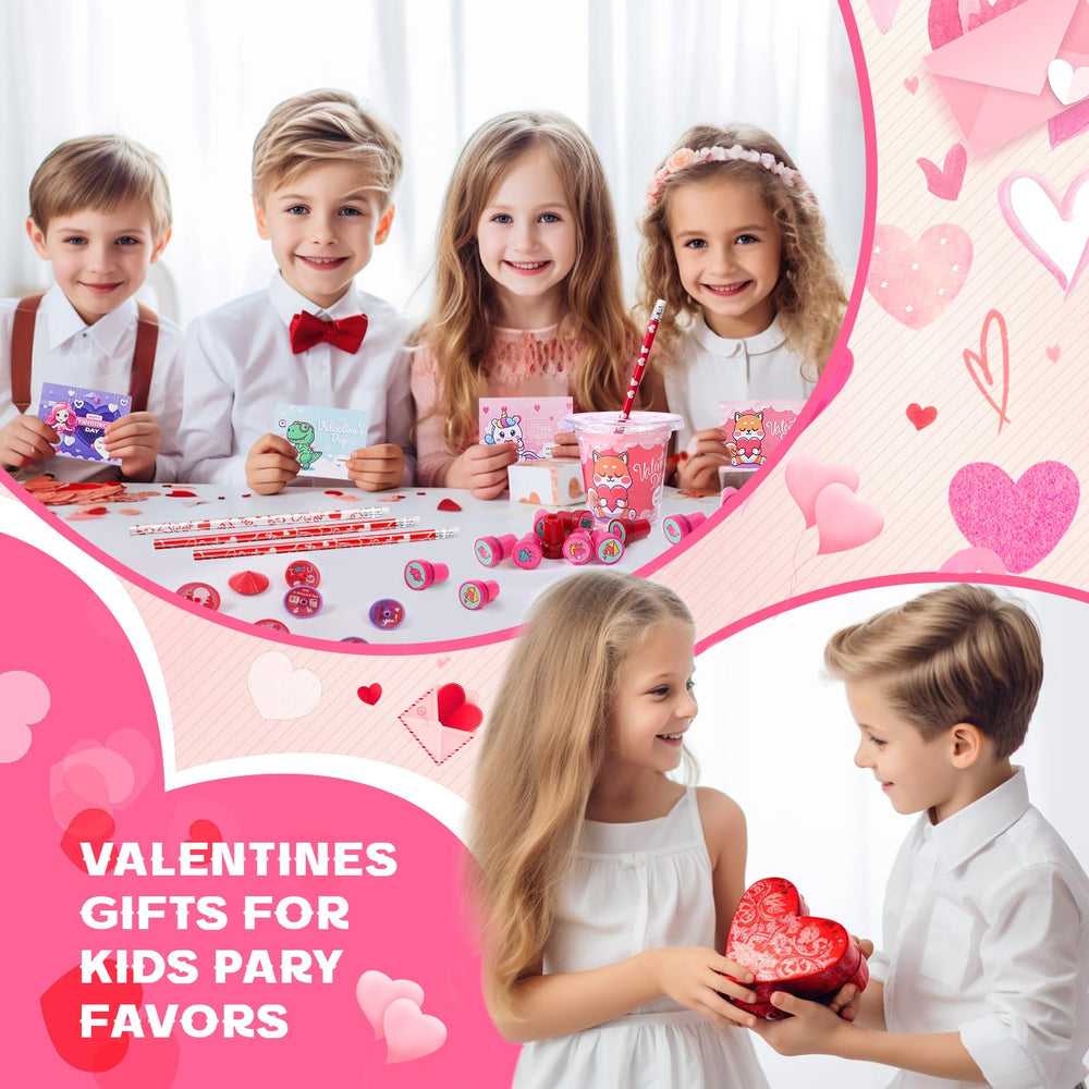 Beikeetoo Valentines 3D stickers in seven styles to decorate cards and cups