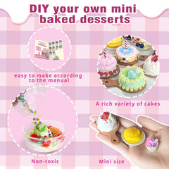 BEIREG Mini Bake Shop resin and clay kit offers safe, non-edible crafting for kids 8+