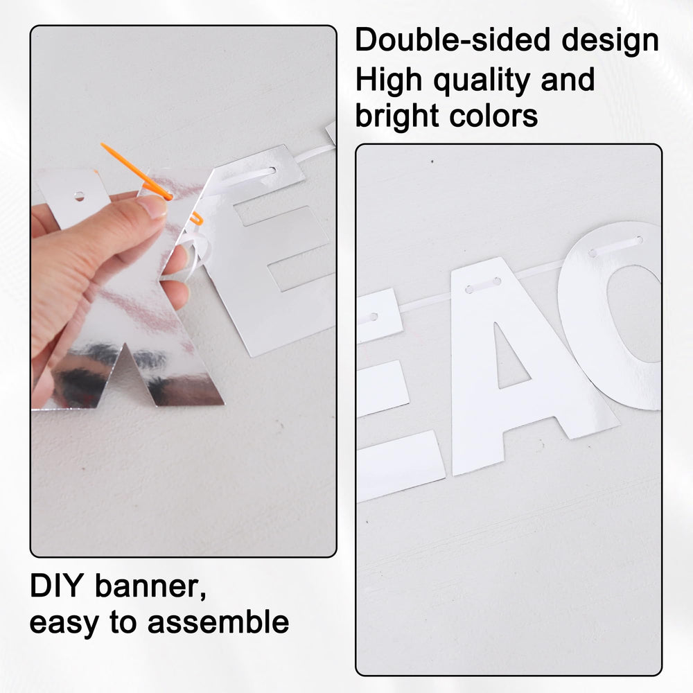 BEISHIDA banner kit three ropes for easy hanging and adjustable display.