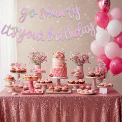BEISHIDA banner ready to hang, saving setup time at parties.