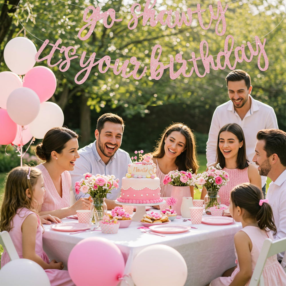 BEISHIDA birthday banner mantel backdrop, versatile backdrop for home party setup.