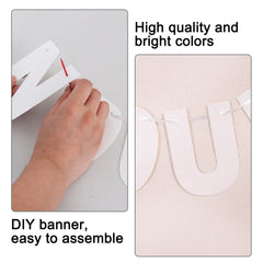 BEISHIDA DIY banner pieces ready to assemble for personalized celebrations.