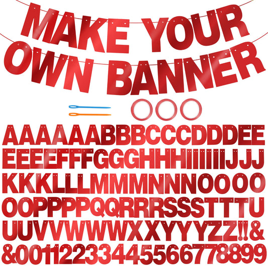 BEISHIDA double-sided glitter banner with letters and numbers for personalized decor.