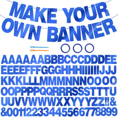 BEISHIDA double-sided blue banner letters sparkle for celebrations