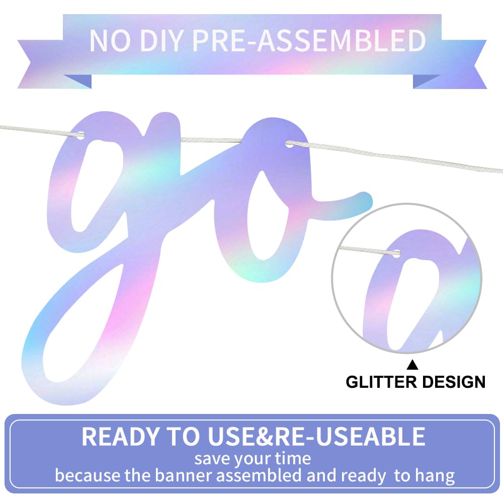 BEISHIDA glitter birthday banner hiphop theme adds bold style to celebrations.