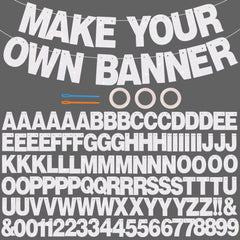 BEISHIDA glitter banner letters and numbers for customizable birthday decor.