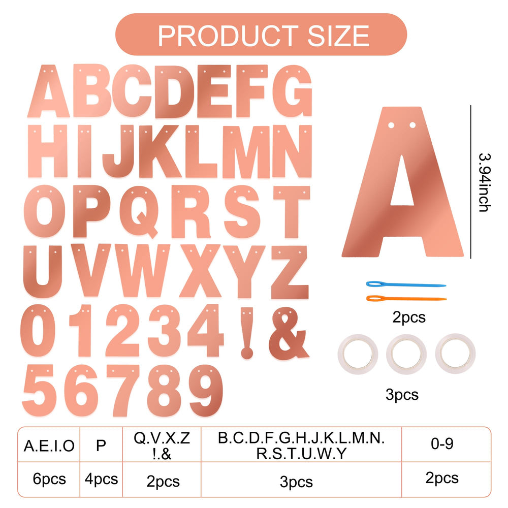 BEISHIDA letters and numbers set lets you spell names and messages easily.