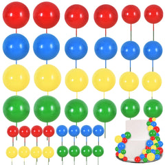 BEISHIDA red mini ball toppers for quick color accents on cakes