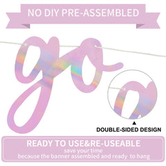 BEISHIDA no-diy banner made of durable cardstock, easy to reuse.