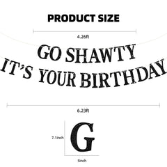 BEISHIDA ready-to-hang banner saves time at your celebration.